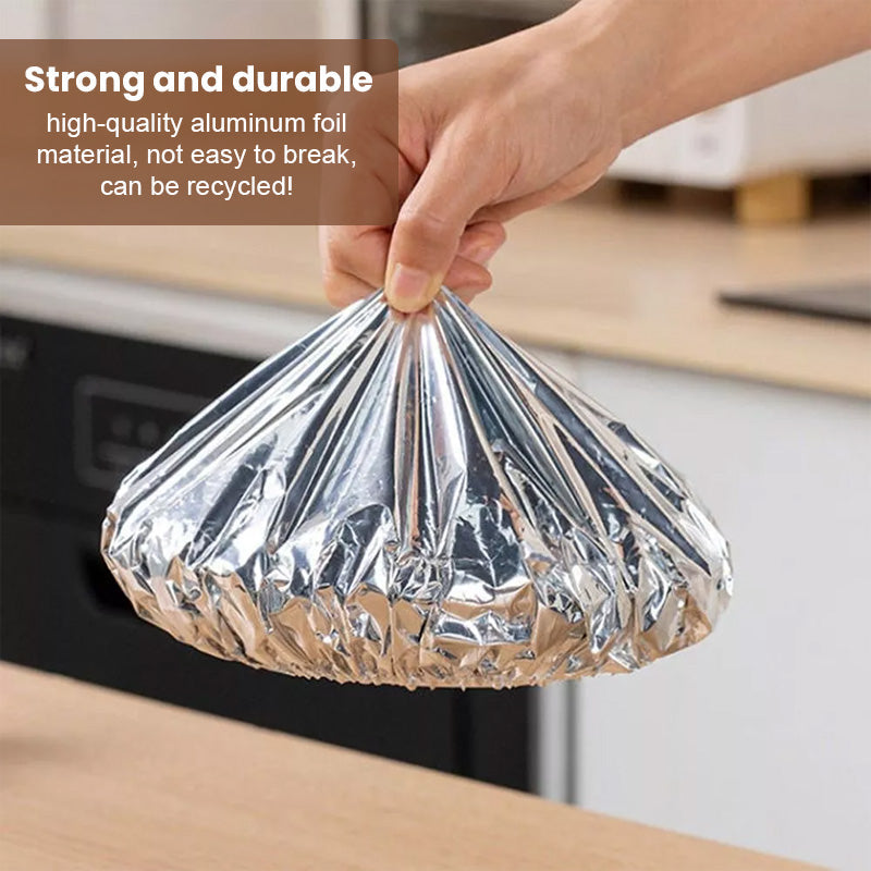 VEYUNA Foil Food Covers – Disposable Heat-Retaining Meal Bowl Covers