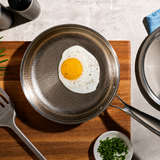 VEYUNA Titanium Hammered Cookware Set Pro - 5-Piece Food Prep Pan Set