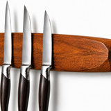 VEYUNA Magnetic Knife Holder – 16-Inch Acacia Wood Wall Bar for Food Prep