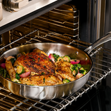 VEYUNA Titanium Hammered Cookware Set Pro - 5-Piece Food Prep Pan Set