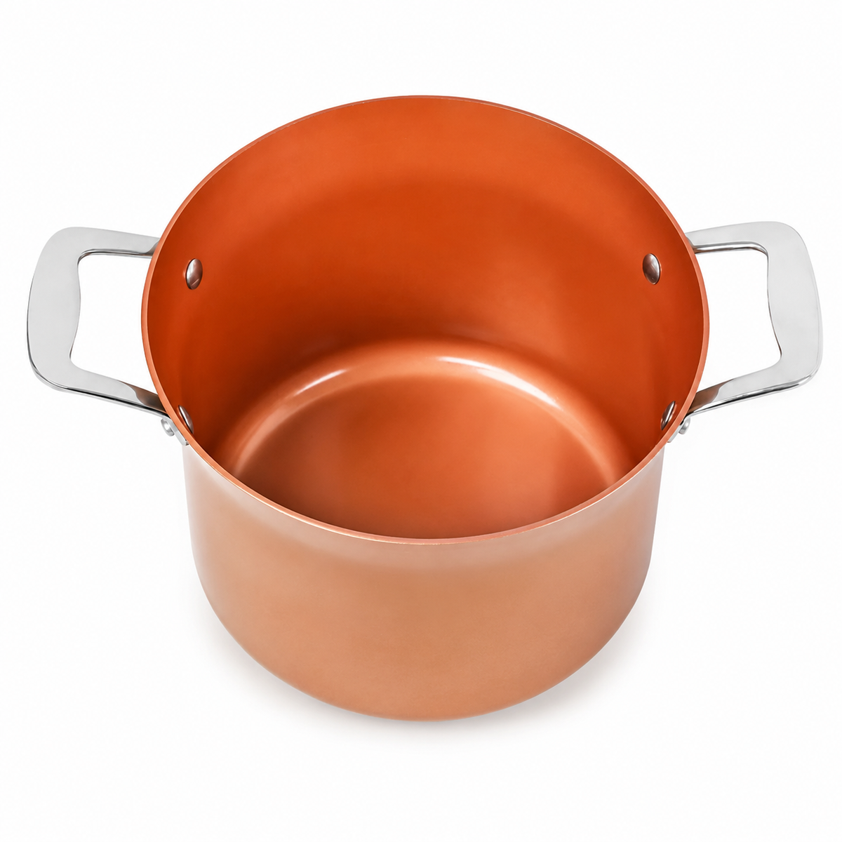 VEYUNA Stock Pot 7QT Nonstick with Glass Lid, Meal Prep & Induction Cooking