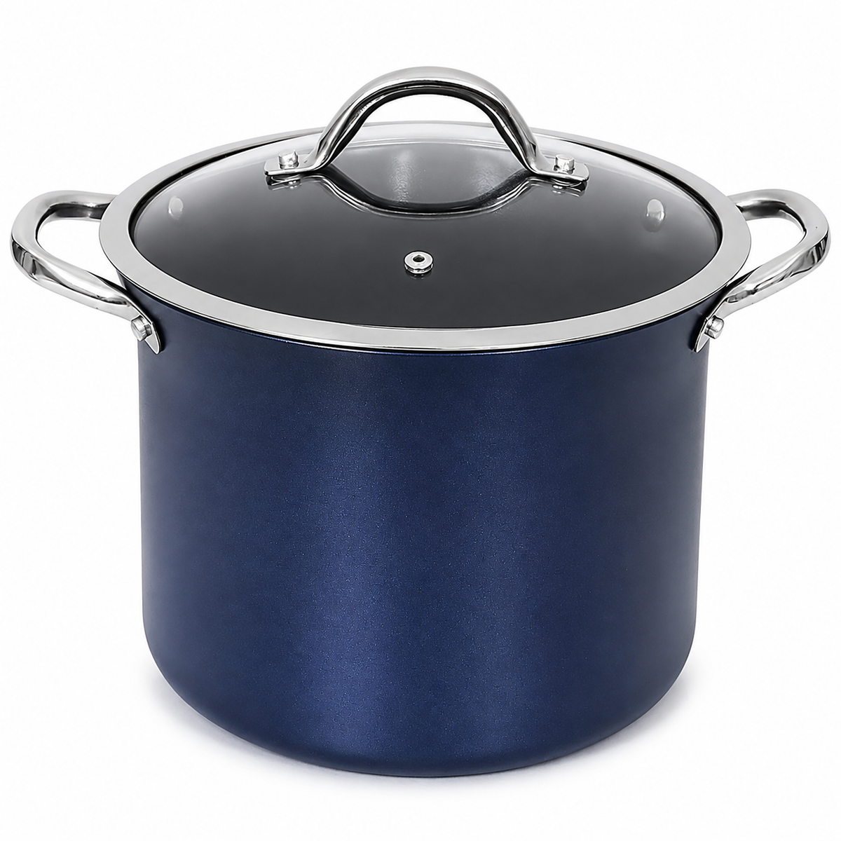 VEYUNA Stock Pot 7QT Nonstick with Glass Lid, Meal Prep & Induction Cooking