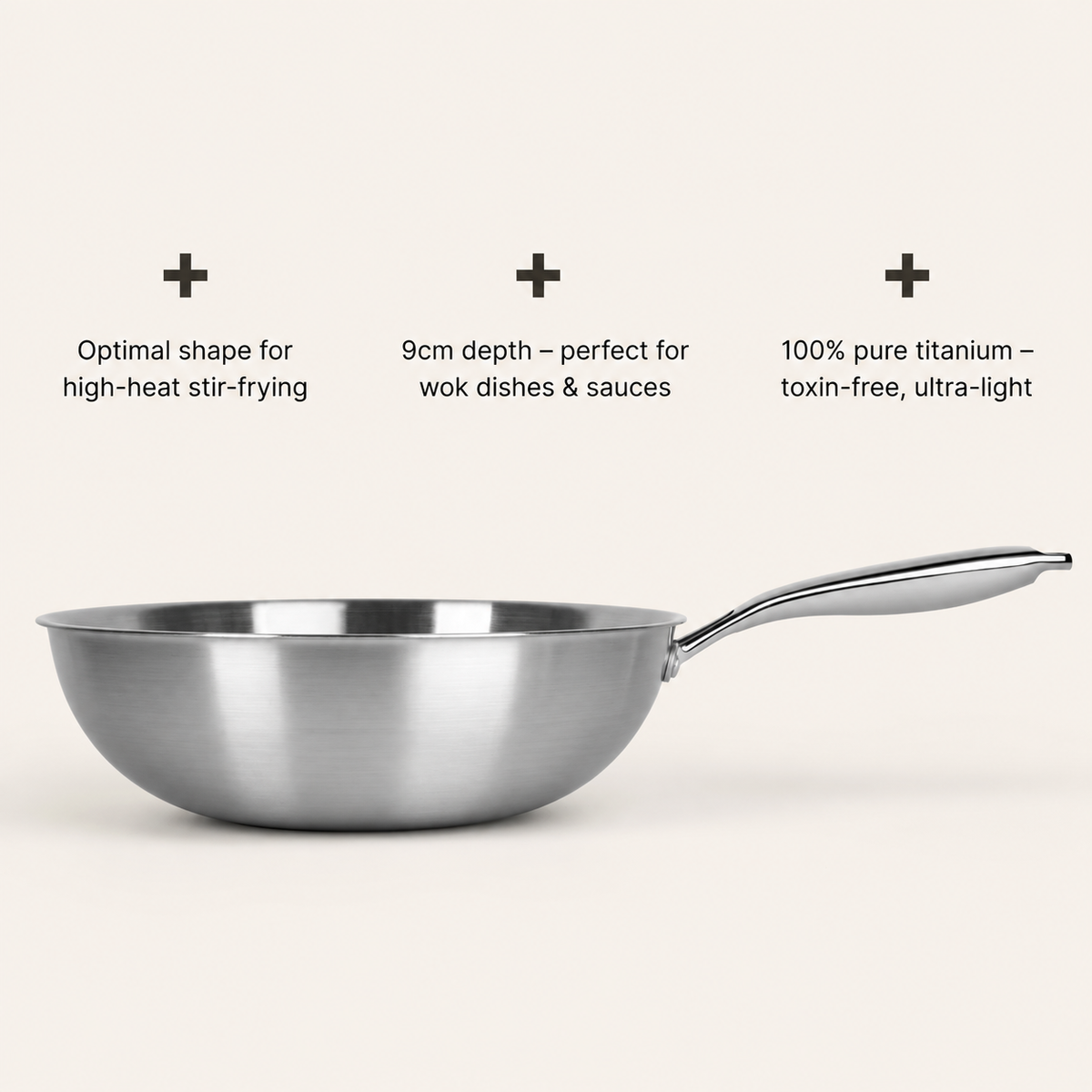 VEYUNA Titanium Hammered Cookware Set Pro - 5-Piece Food Prep Pan Set