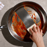 VEYUNA Titanium Hammered Cookware Set Pro - 5-Piece Food Prep Pan Set
