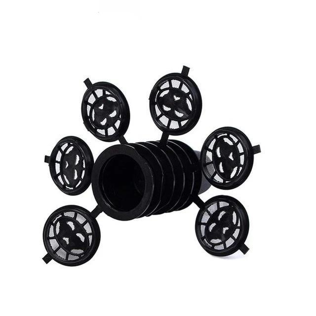 VEYUNA Reusable Coffee Filter Pods, 6-Piece Refillable Mesh Capsules for Modern Homes