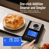 VEYUNA Dual Platform Kitchen Scale – 33 lb High Precision Scale for Food Prep
