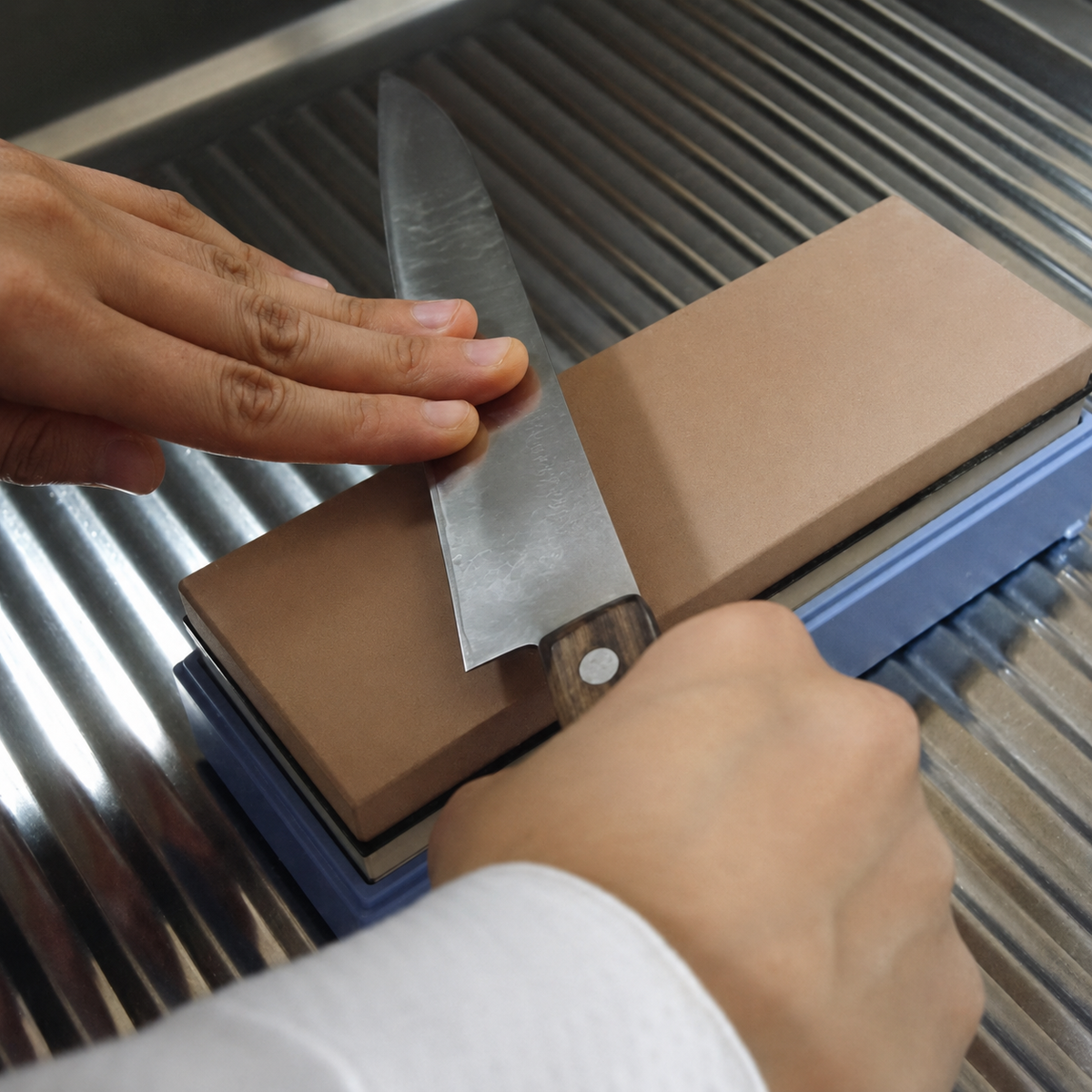 VEYUNA Whetstone - 800/6000 Grit Double-Sided Knife Sharpener for Food Prep