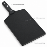 VEYUNA Wood Fiber Cutting Board, Obsidian Black with Handle & Non-Slip Feet