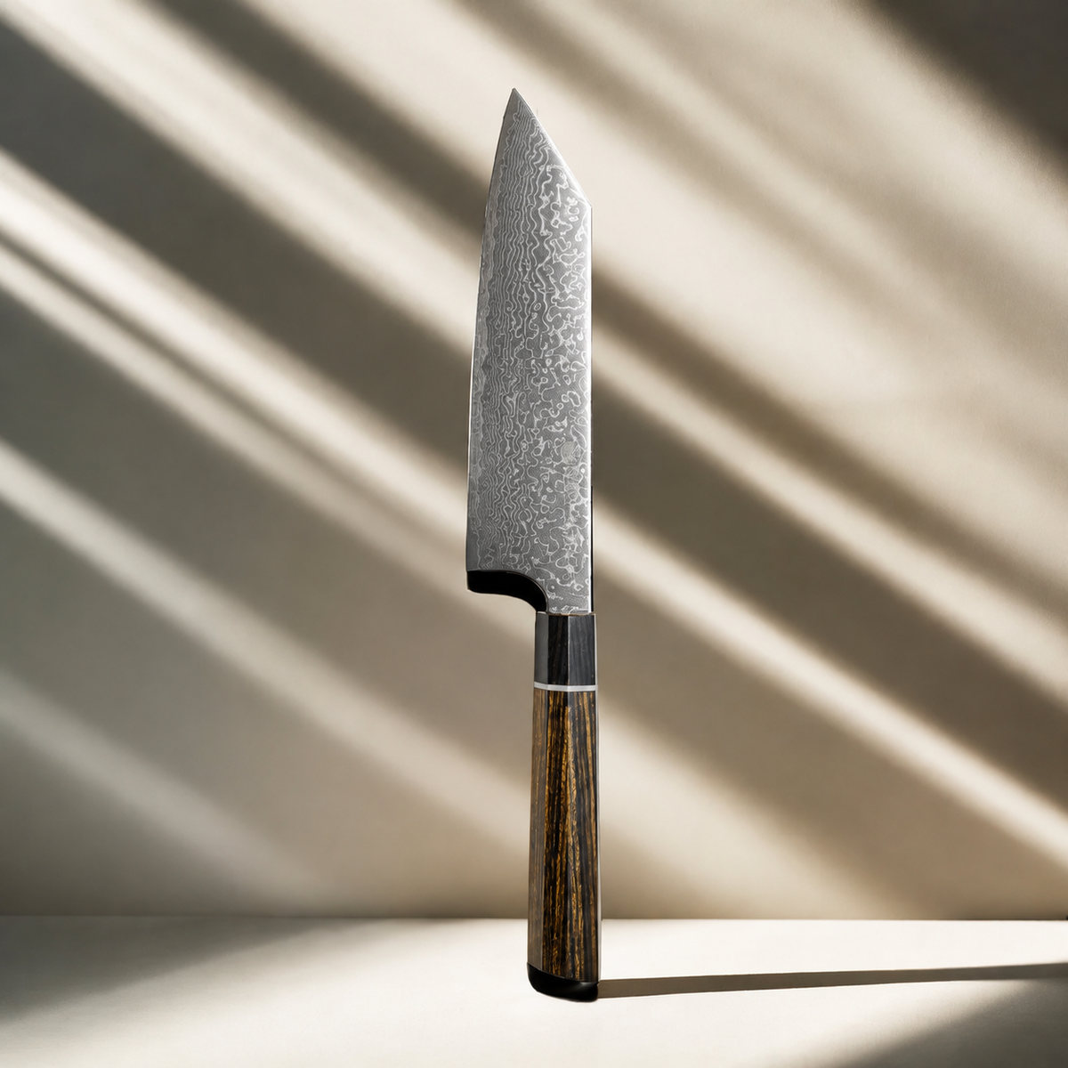 VEYUNA Kiritsuke Santoku Knife 180mm - Damascus Steel Food Prep