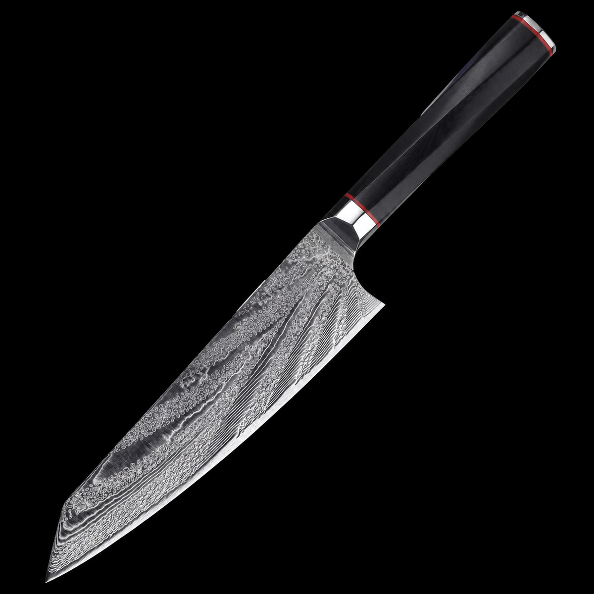 VEYUNA 8-Inch Chef Knife - VG10 67-Layer Damascus Steel, G10 Handle, Food Prep