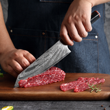 VEYUNA 8-Inch Chef Knife - VG10 67-Layer Damascus Steel, G10 Handle, Food Prep