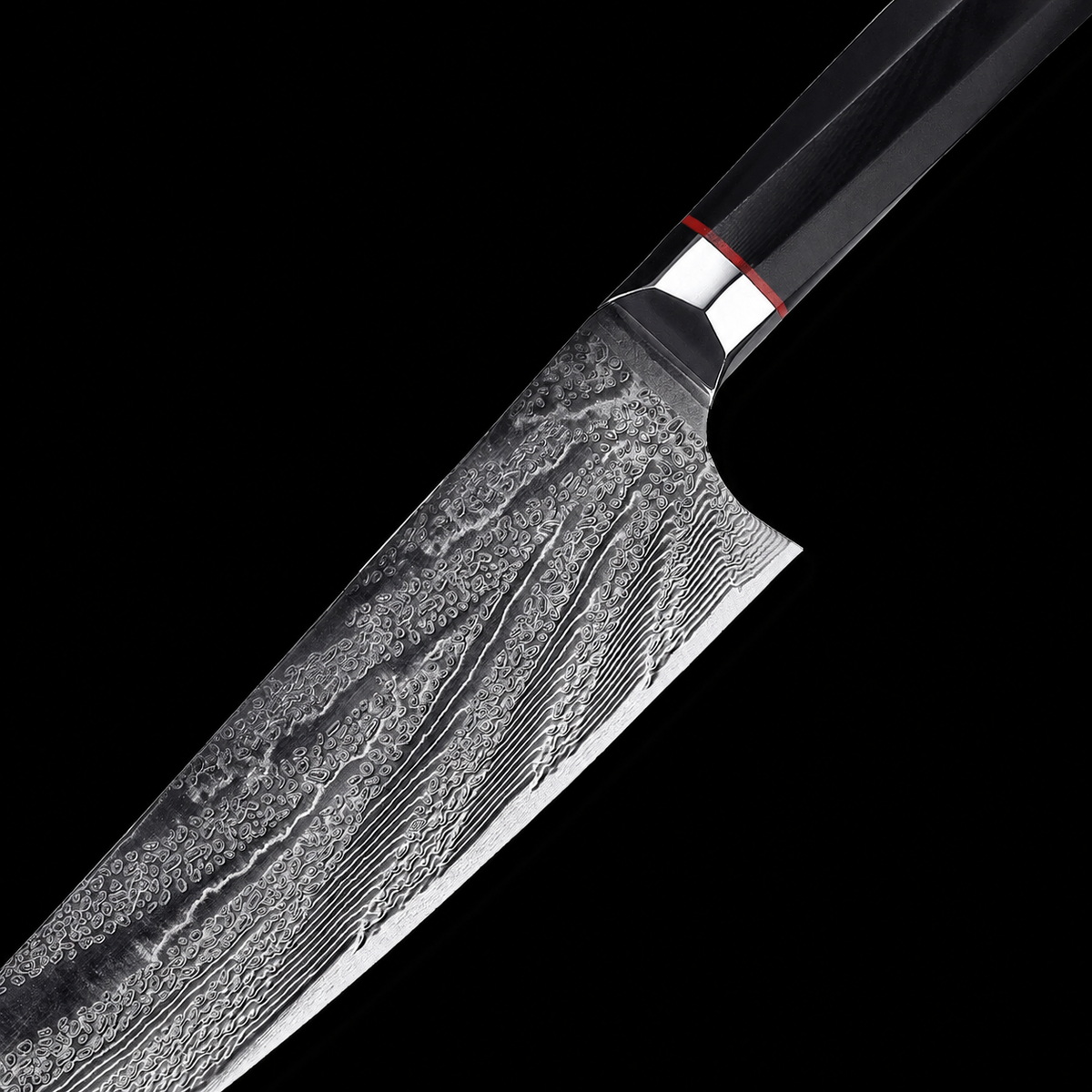VEYUNA 8-Inch Chef Knife - VG10 67-Layer Damascus Steel, G10 Handle, Food Prep