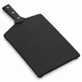 VEYUNA Wood Fibre Cutting Board, 16x10 Black Board with Handle & Non-Slip Feet