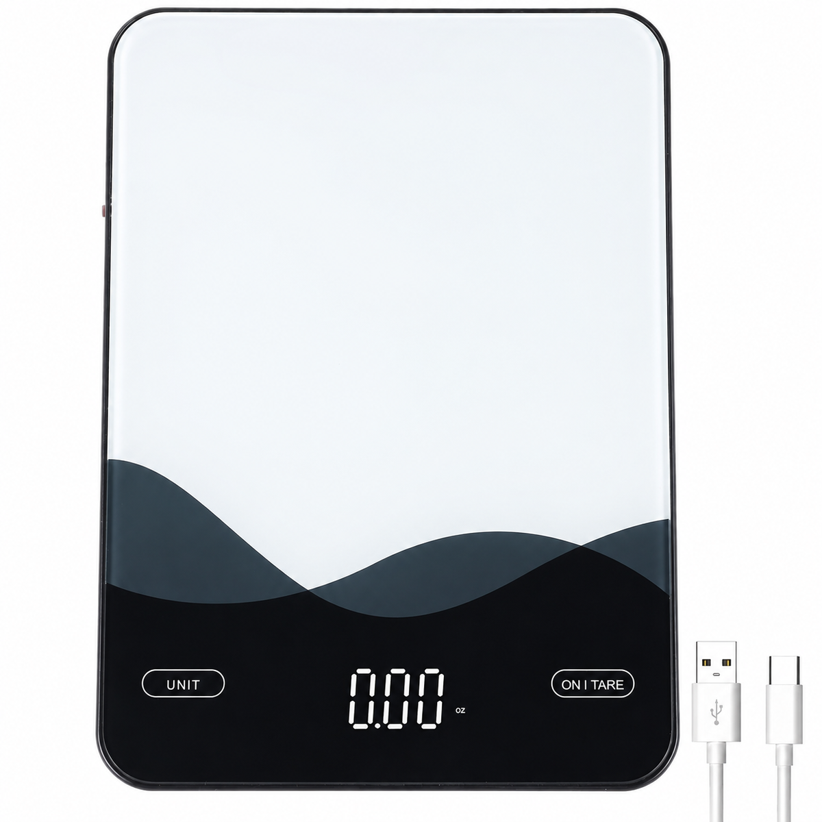 VEYUNA Digital Food Scale – 22 lb USB-C Rechargeable, 1g Precision