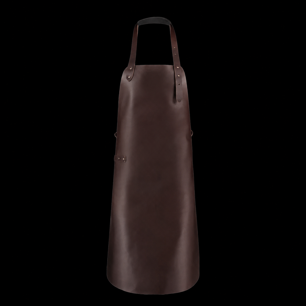 VEYUNA Leather Apron - Handcrafted Dark Brown Protective Apron for Food Prep