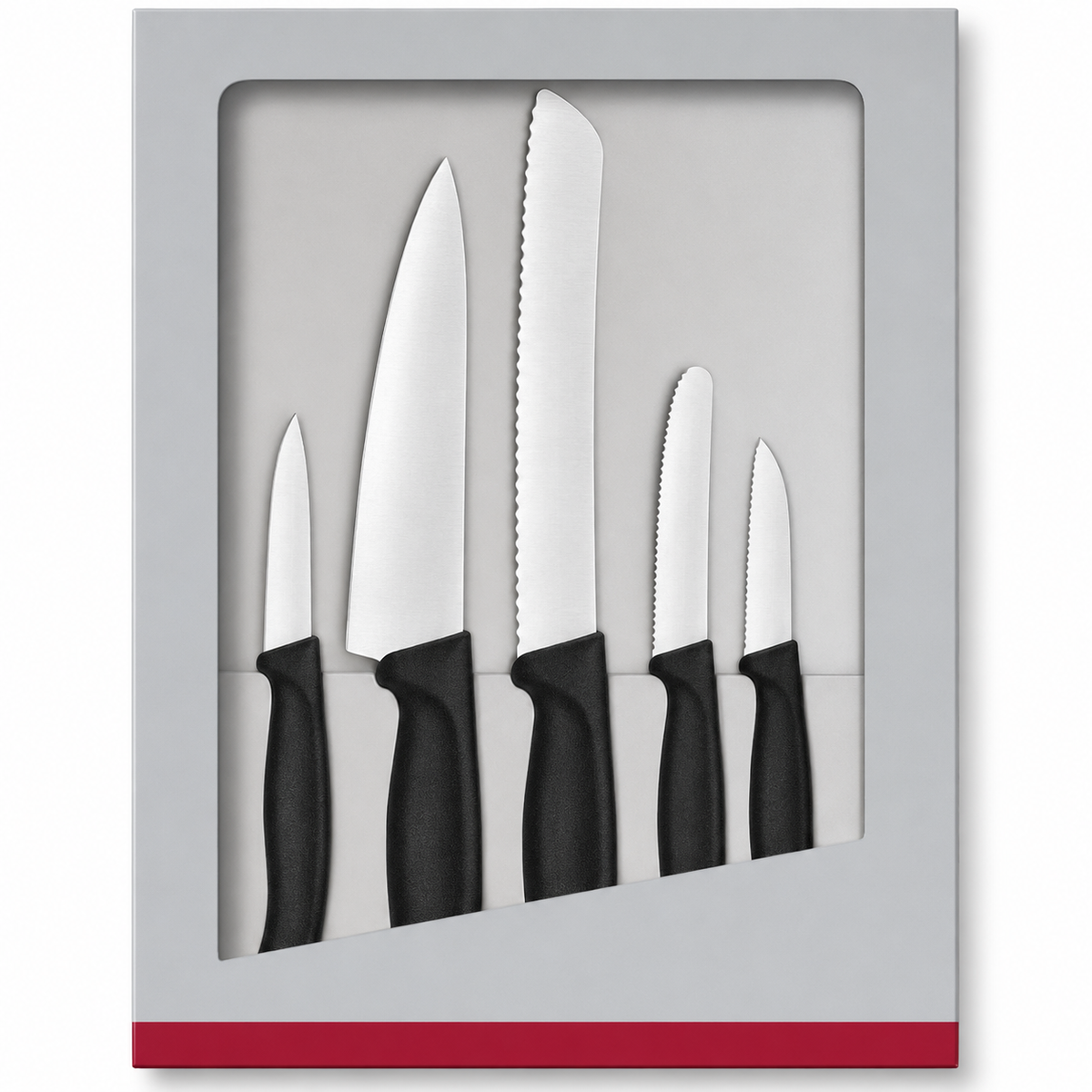 VEYUNA 5-Piece Kitchen Knife Set - Extra Sharp Stainless Steel Food Prep