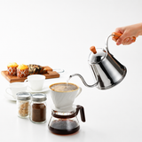 VEYUNA Pour Over Kettle - Stainless Steel Gooseneck, Wood Handle, Kitchen & Home Use