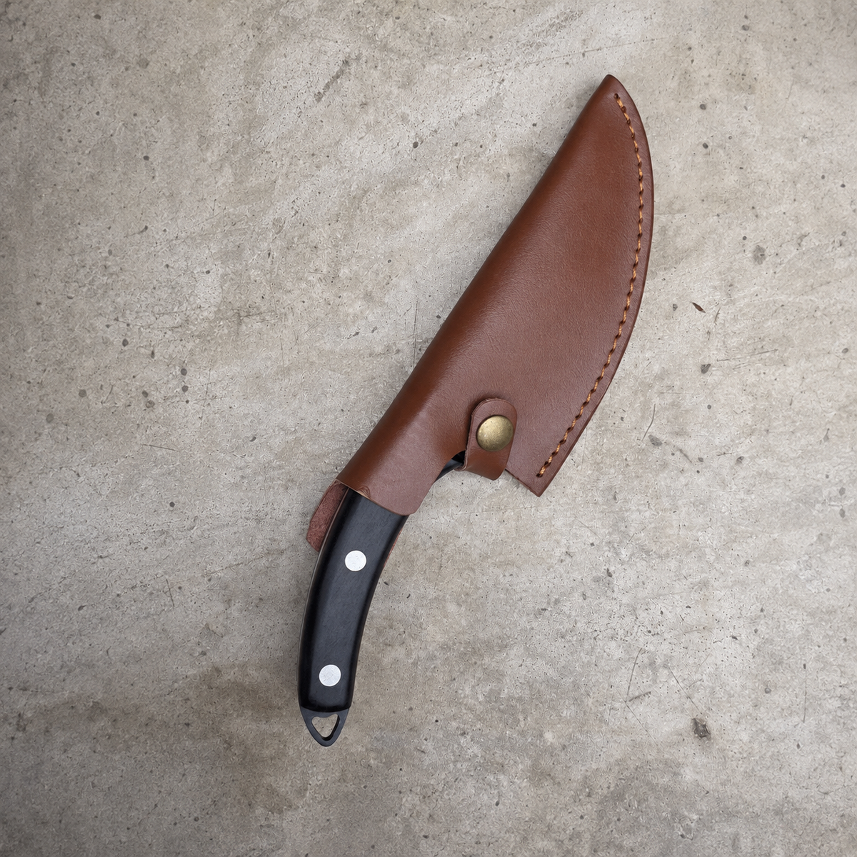 VEYUNA Boning Knife, Hammer Forged Steel Blade for Meat & Food Prep with Sheath