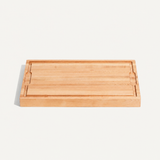 VEYUNA Butcher Block Cutting Board – Solid Wood Chopping Board, Juice Groove, Home
