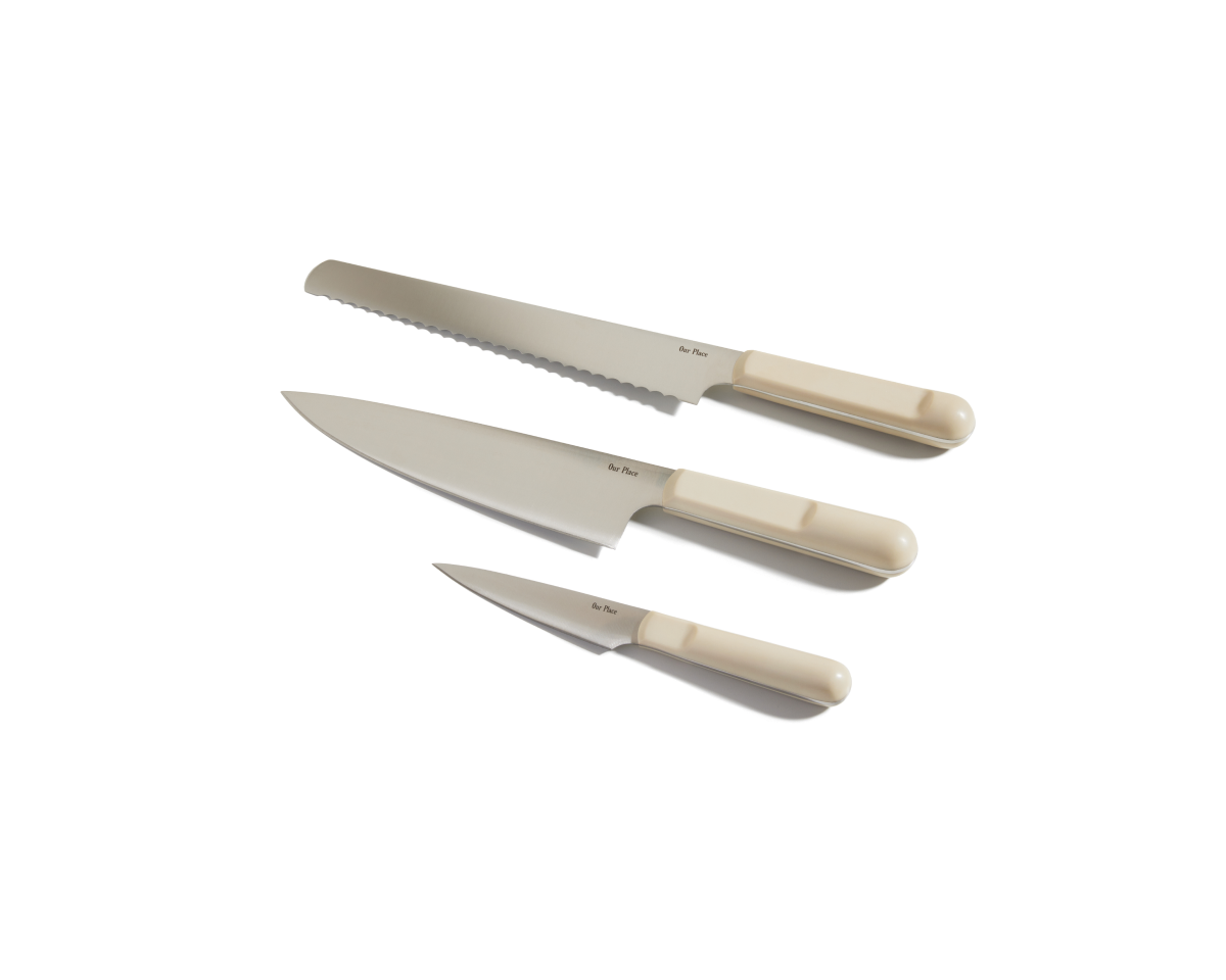 VEYUNA Knife Trio – 3-Piece High-Carbon Steel Food Prep Knife Set
