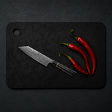VEYUNA Cutting Board 20x30cm - Recycled Paper, Black, Food Prep