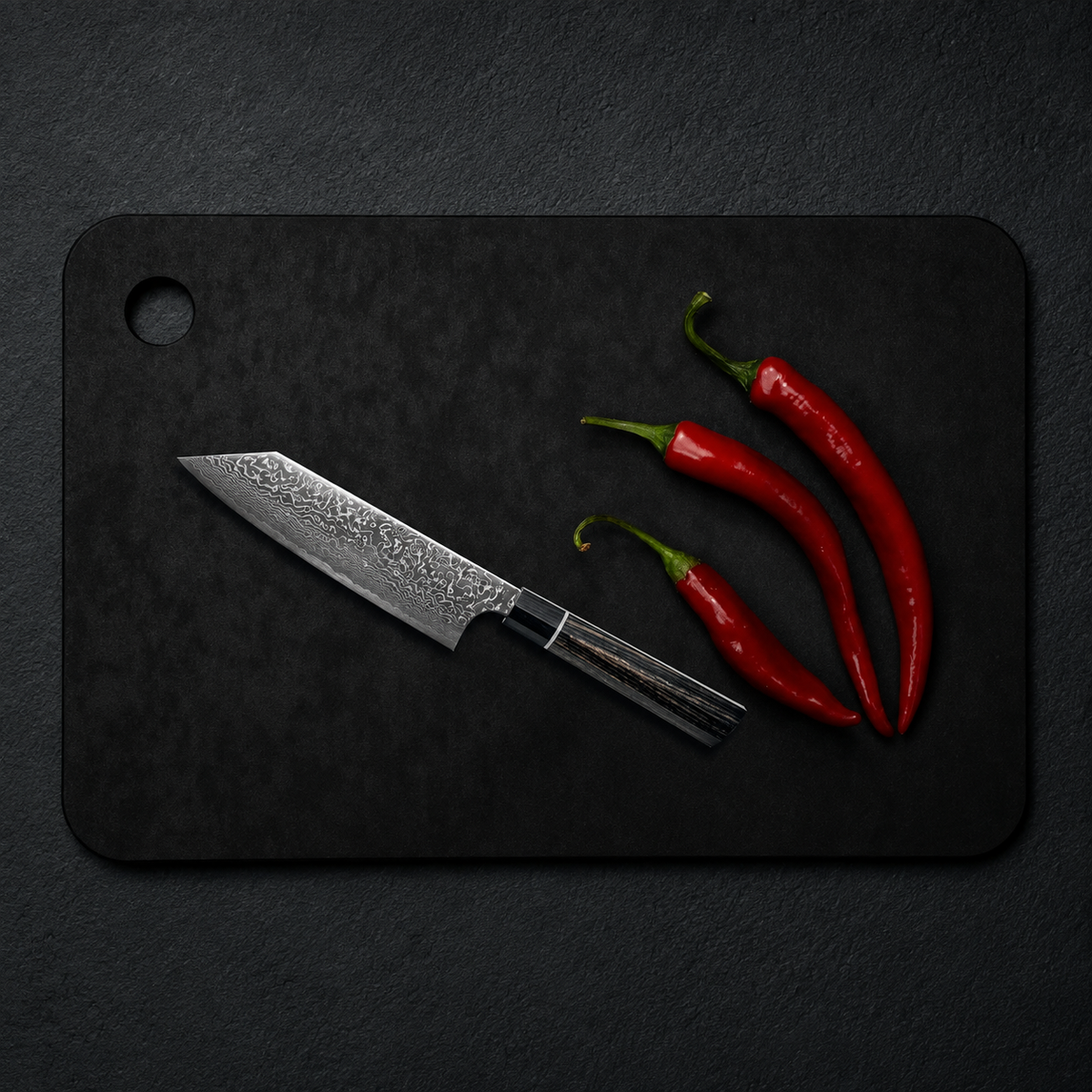 VEYUNA Cutting Board 20x30cm - Recycled Paper, Black, Food Prep