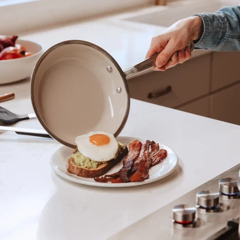 VEYUNA Ceramic Frying Pan – Nonstick Skillet, PFAS-Free, Induction Compatible, Easy Clean, Home