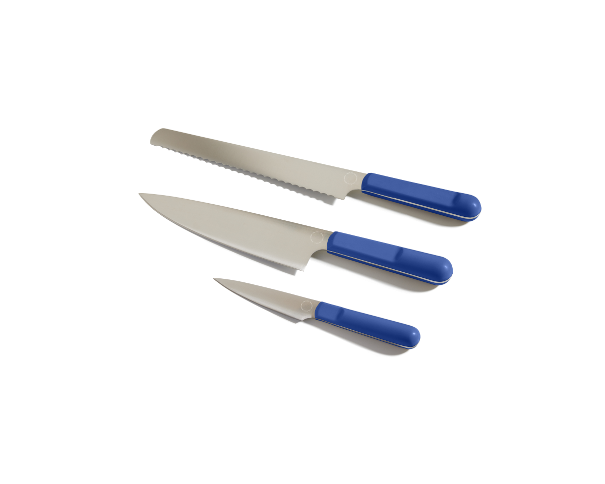 VEYUNA Knife Trio – 3-Piece High-Carbon Steel Food Prep Knife Set