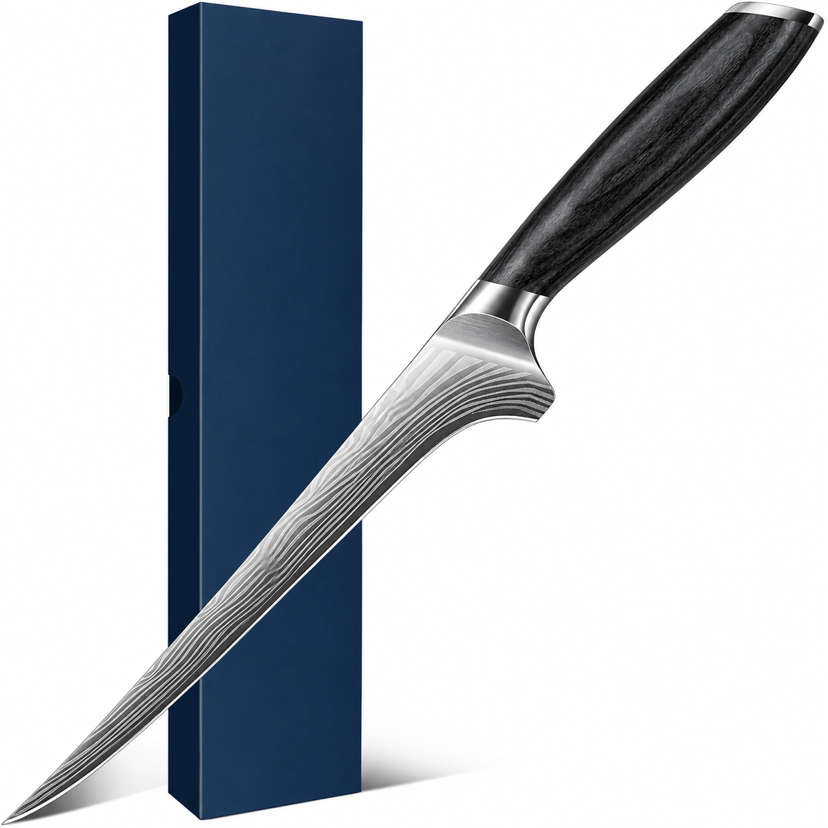 VEYUNA Fillet Knife – 7-Inch Japanese Powder Steel Food & Fish Prep Knife