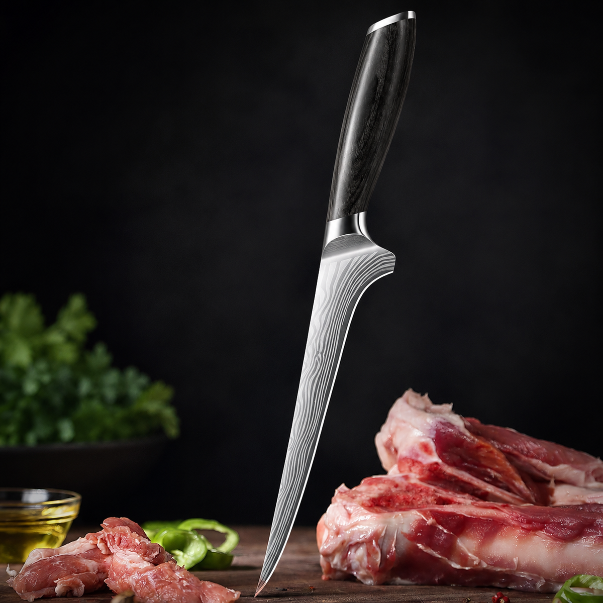 VEYUNA Fillet Knife – 7-Inch Japanese Powder Steel Food & Fish Prep Knife