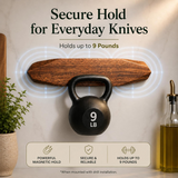 VEYUNA Magnetic Knife Holder – 16-Inch Acacia Wood Wall Bar for Food Prep