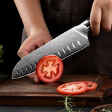 VEYUNA Santoku Knife 18cm – Powder Steel 12° Blade for Fresh Food Prep