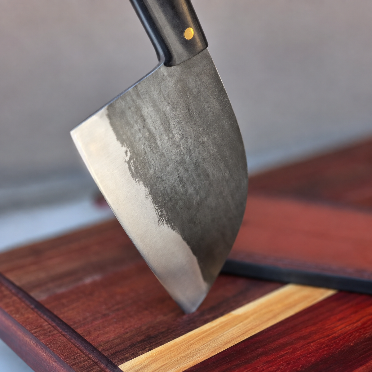 VEYUNA Butcher Knife, Hammer Forged Cleaver for Meat & Food Prep, Heavy Duty