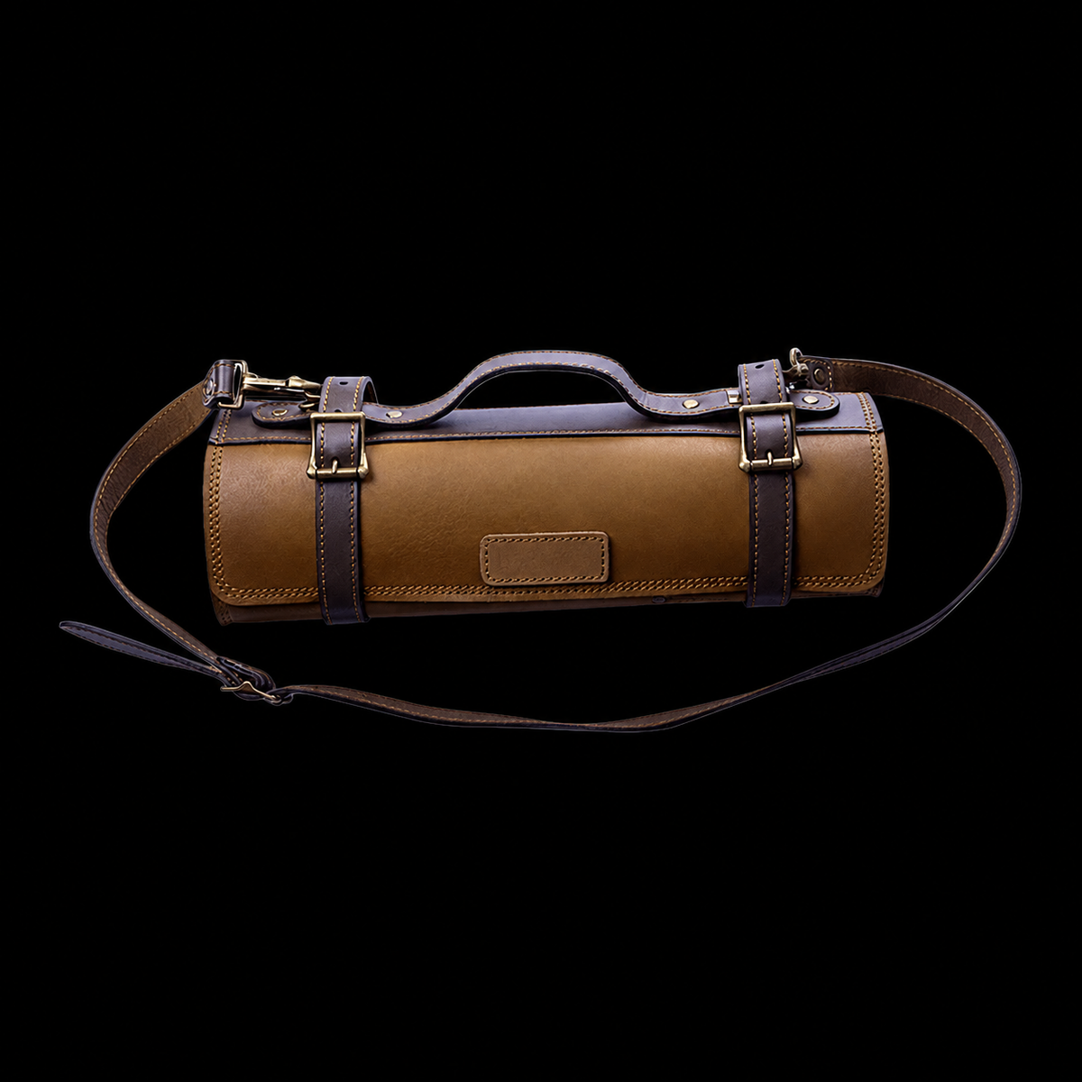 VEYUNA Knife Roll - Full Grain Leather Travel Case for Food Prep Knives