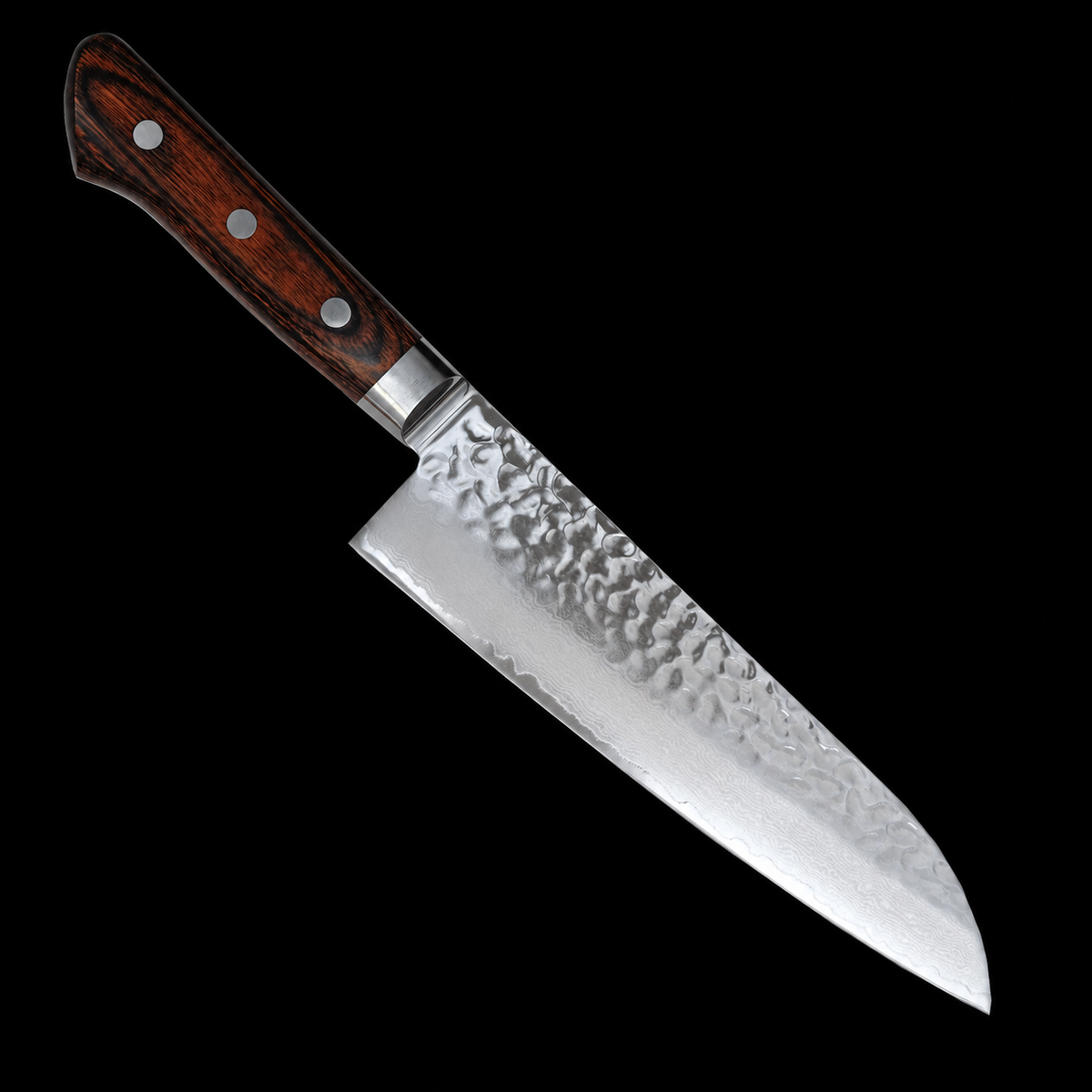 VEYUNA Santoku Knife, 180mm VG10 Damascus Steel for Meat, Vegetables & Food Prep