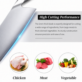 VEYUNA Cleaver Knife – 7-Inch High Carbon Steel Food, Meat & Vegetable Chopper