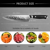 VEYUNA Chef Knife – 8-Inch 67-Layer Damascus Steel Food Prep Knife