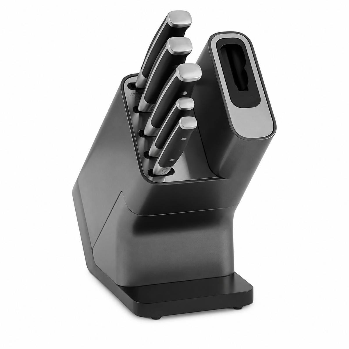 VEYUNA 5-Piece Knife Block Set – Built-In Sharpener for Fresh Food Prep