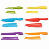 VEYUNA 12-Piece Knife Set, Multicolor Blade Guards for Food Meal Prep
