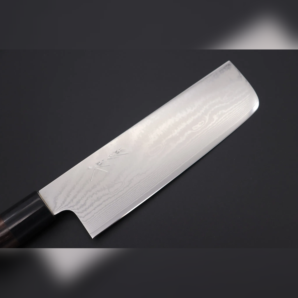 VEYUNA Nakiri Knife 165mm – Damascus Steel for Fresh Food Prep
