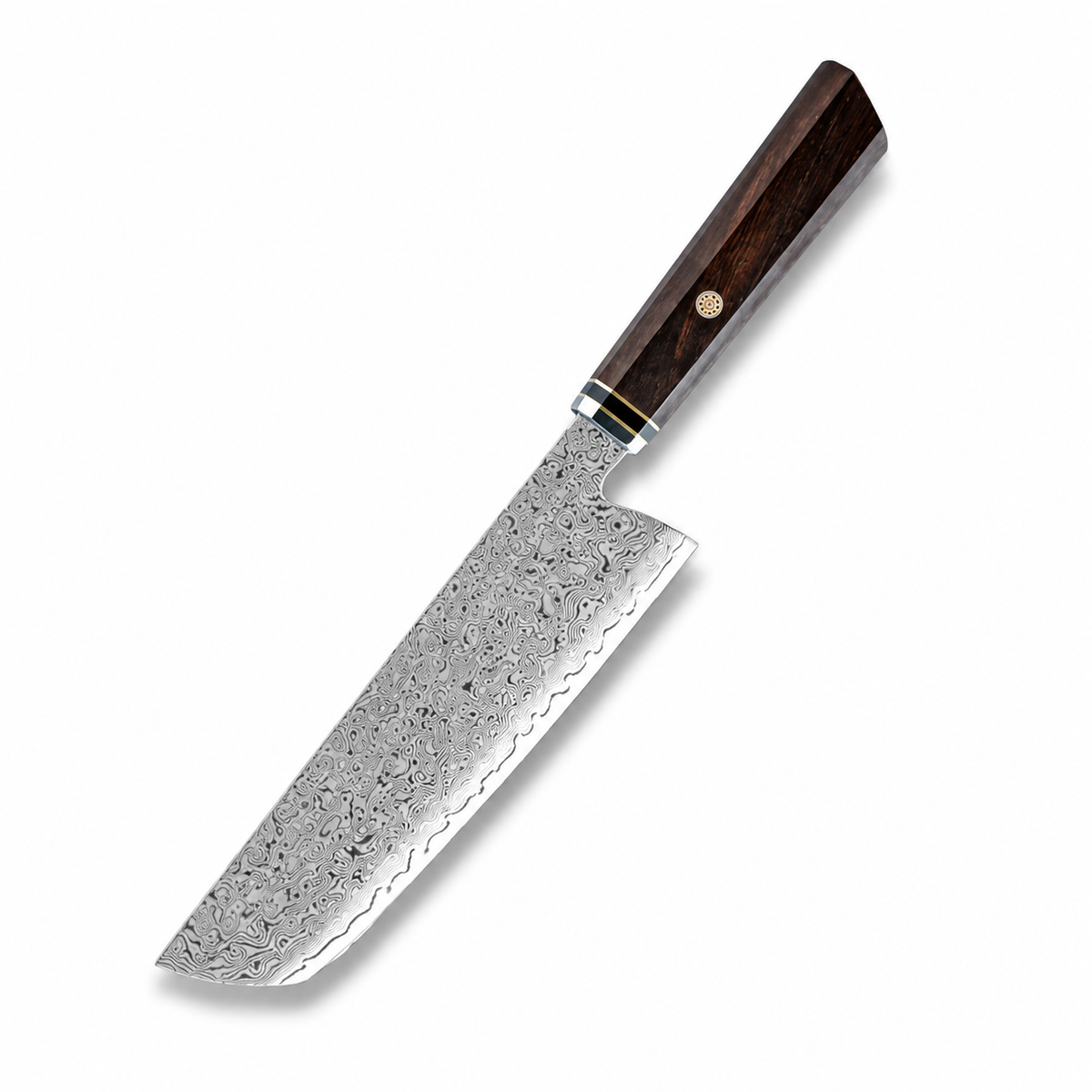 VEYUNA Nakiri Knife – 7-Inch 67-Layer Damascus Steel Food Vegetable Chopper