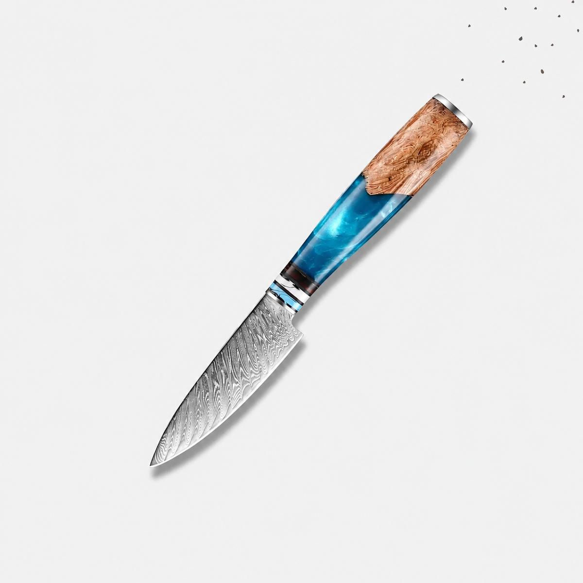 VEYUNA Fruit Knife – 3.5-Inch Damascus Steel Food Prep Knife for Fruits & Treats