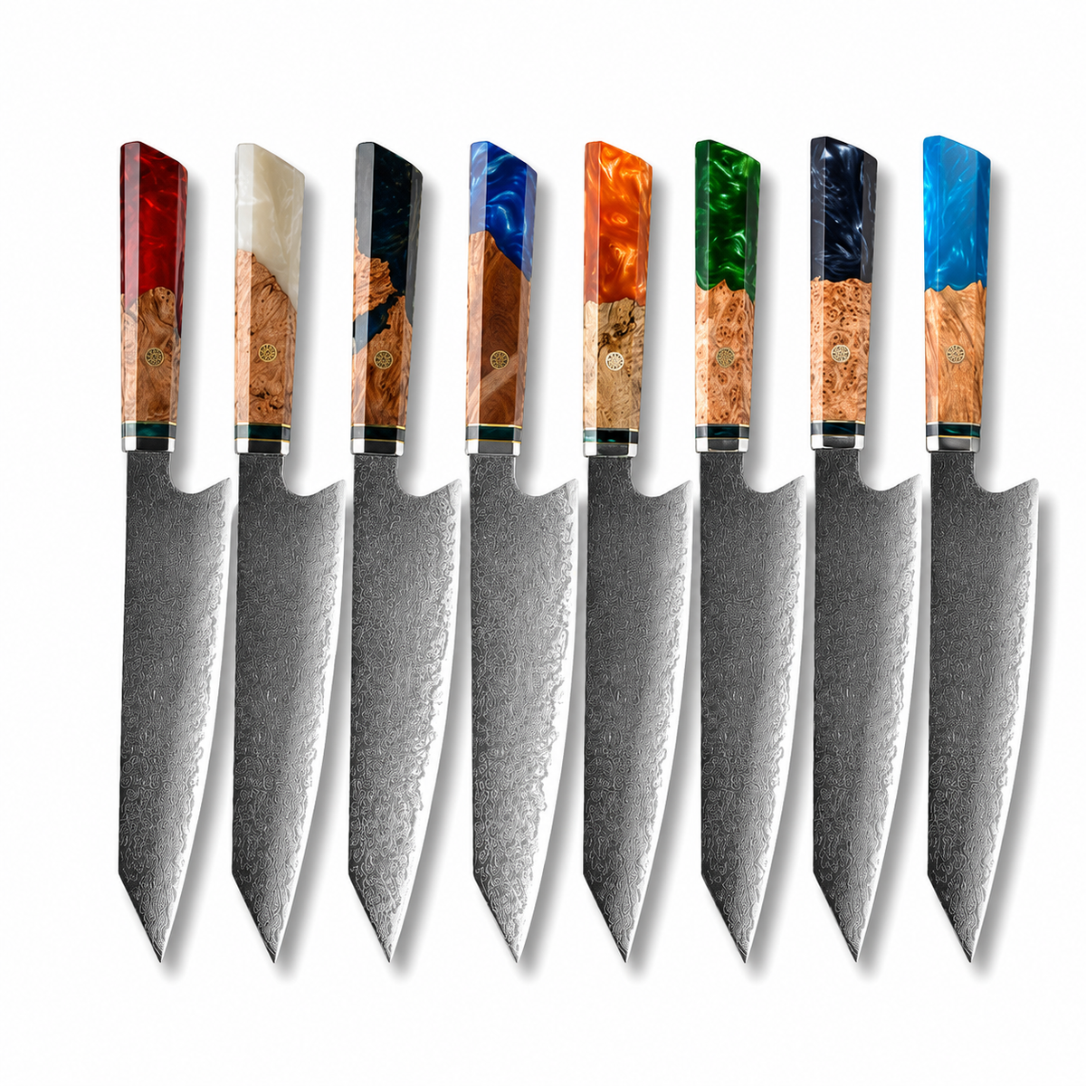 VEYUNA Kiritsuke Knife Collection – Premium Damascus Steel Food Prep Knife