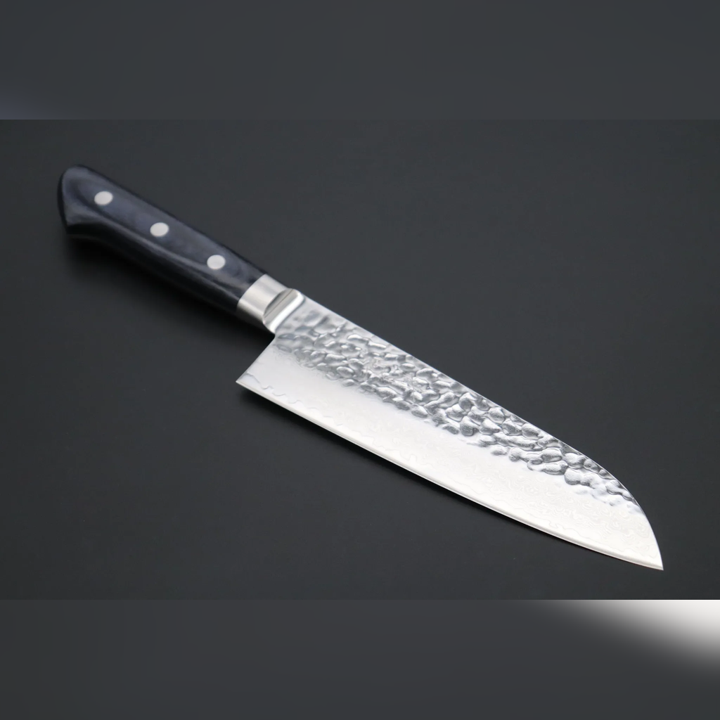 VEYUNA Knife Set 2-Piece – VG-10 Damascus & Santoku for Food Prep