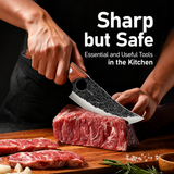 VEYUNA Chef Knife – High-Carbon Steel Curved Blade for Fresh Food Prep