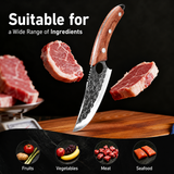 VEYUNA Chef Knife – High-Carbon Steel Curved Blade for Fresh Food Prep