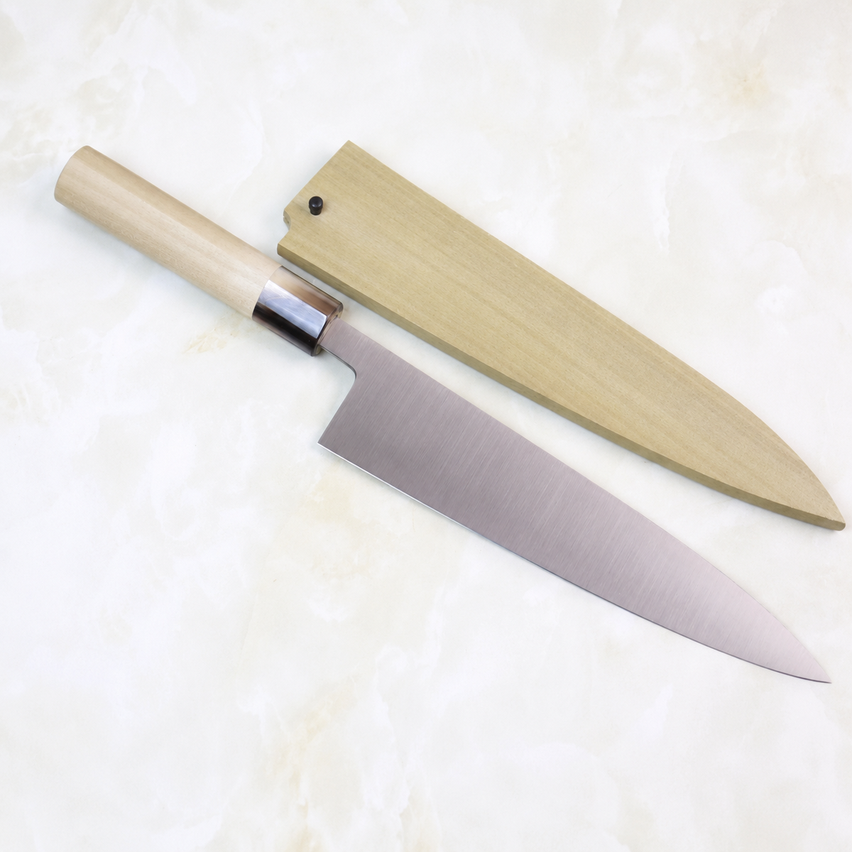 VEYUNA Gyuto Chef Knife 210–300mm – White Steel No.2 for Fresh Food Prep