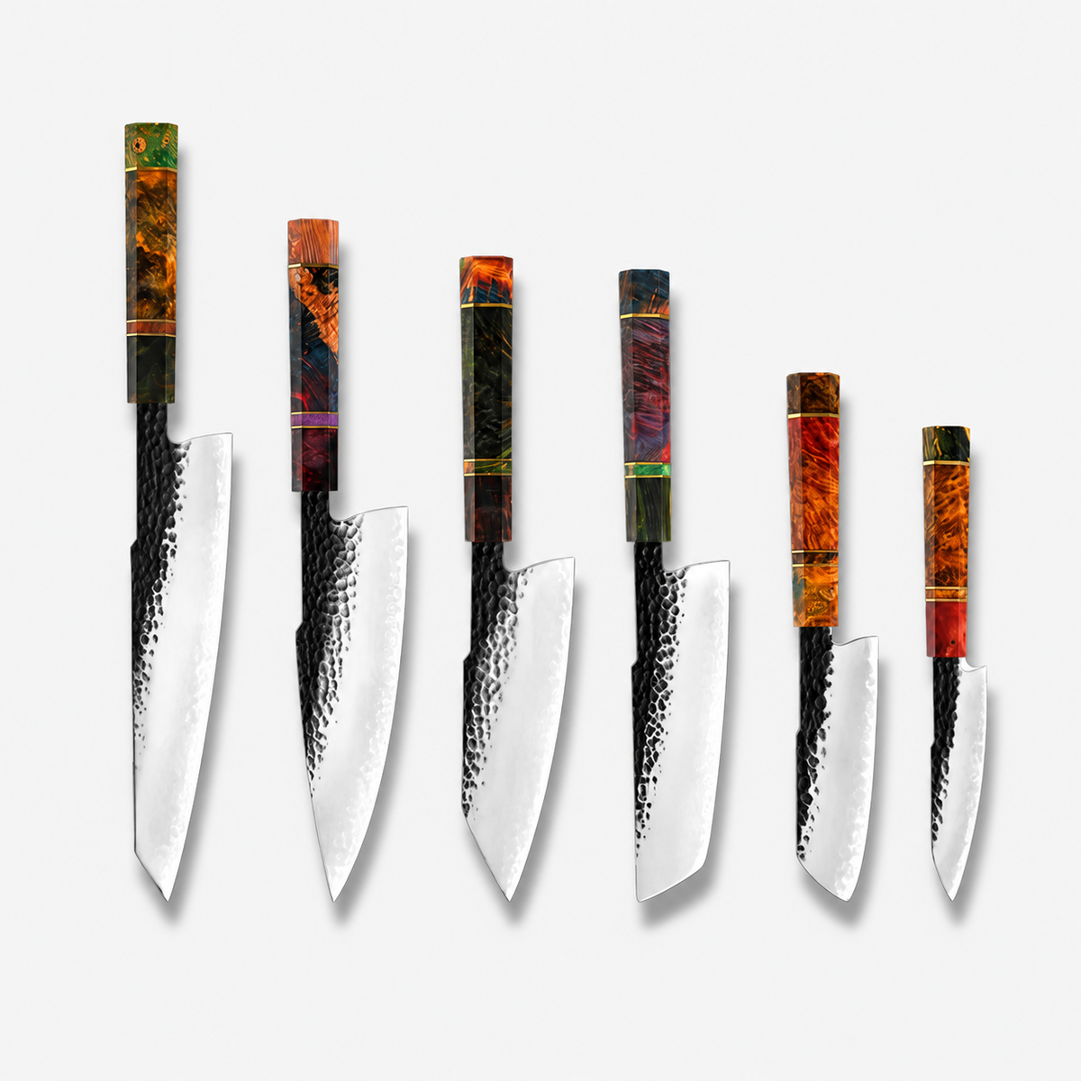 VEYUNA 6-Piece Knife Set – Premium Food Prep Knives for Meat, Fish & Vegetables