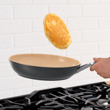 VEYUNA 30cm Ceramic Fry Pan – Durable Non-Stick Surface for Fresh Food