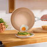 VEYUNA 30cm Ceramic Fry Pan – Durable Non-Stick Surface for Fresh Food